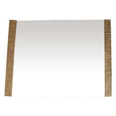 Mirror Mounted on Lacquered Wood by Brotto