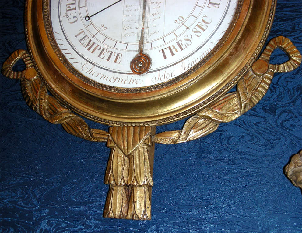 French 18th Century Louis XVI Period Barometer For Sale