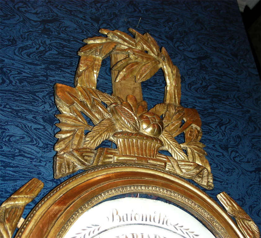 18th Century and Earlier 18th Century Louis XVI Period Barometer For Sale