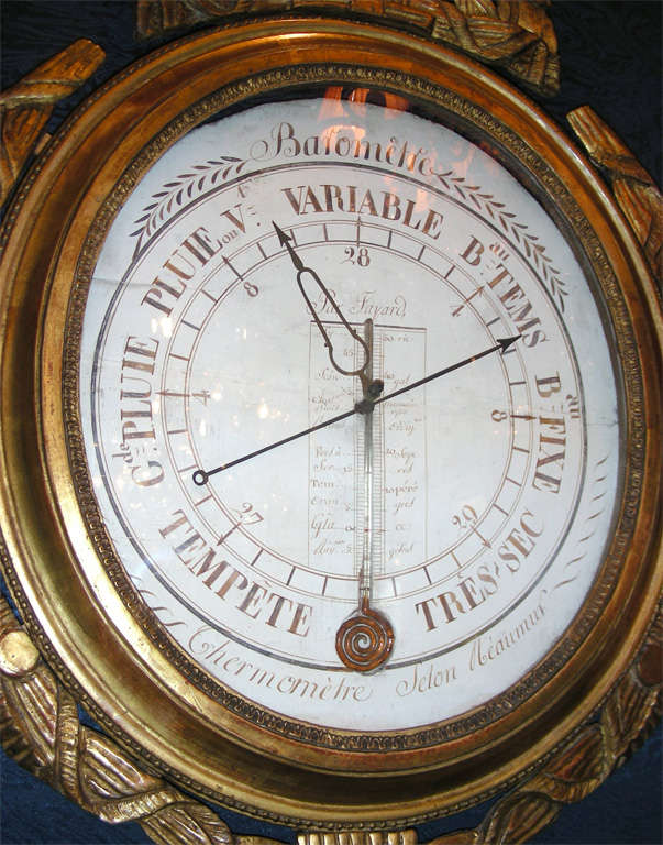 18th Century Louis XVI Period Barometer For Sale 3