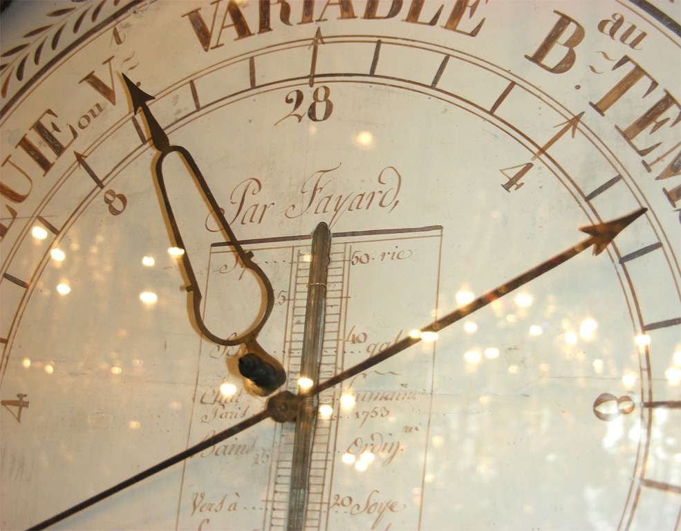 18th Century Louis XVI Period Barometer For Sale 4