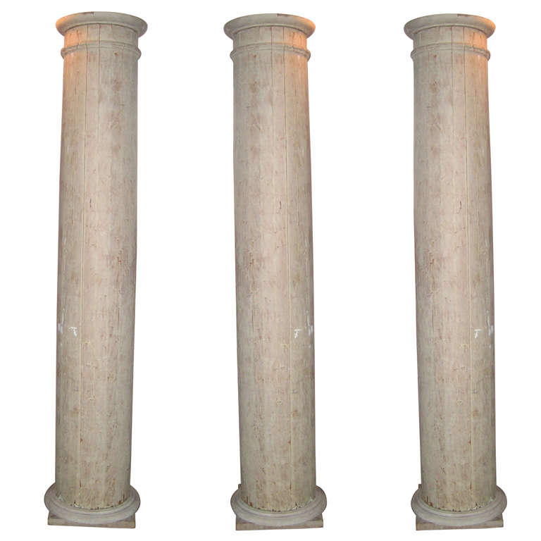 Three Early 19th Century Swedish Columns For Sale