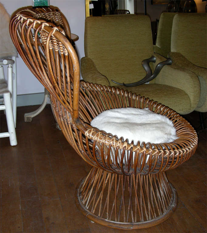 Rattan Two 1950s Italian  