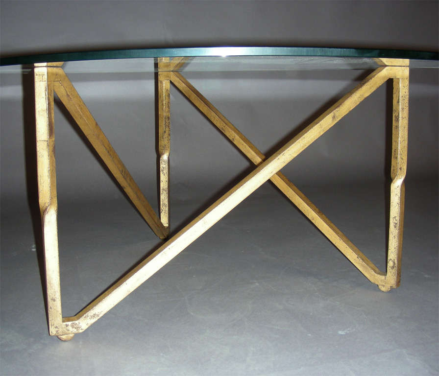 Glass 1950s Coffee Table For Sale