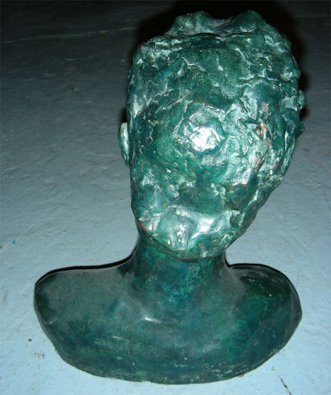 1930s Bronze Bust by Abastonia Eberle For Sale 2