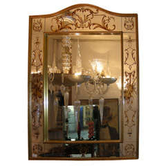 Eglomised mirror. Eglomised mirror.