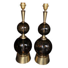Two 1950s Murano Glass Lamps