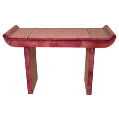 Incredible Parchment Vanity by Aldo Tura 2