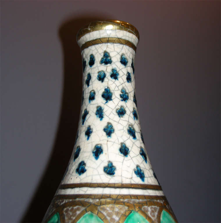 French André Metthey Earthenware Vase Circa 1910