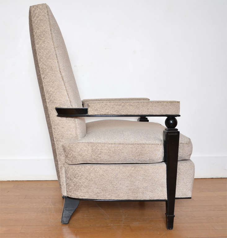 French Pair of Armchairs by Maison Dominique, 1947. For Sale