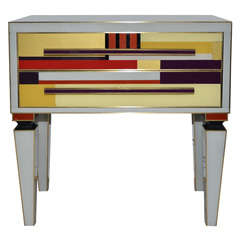 Commode with Different Colors of Mirror and Two Drawers