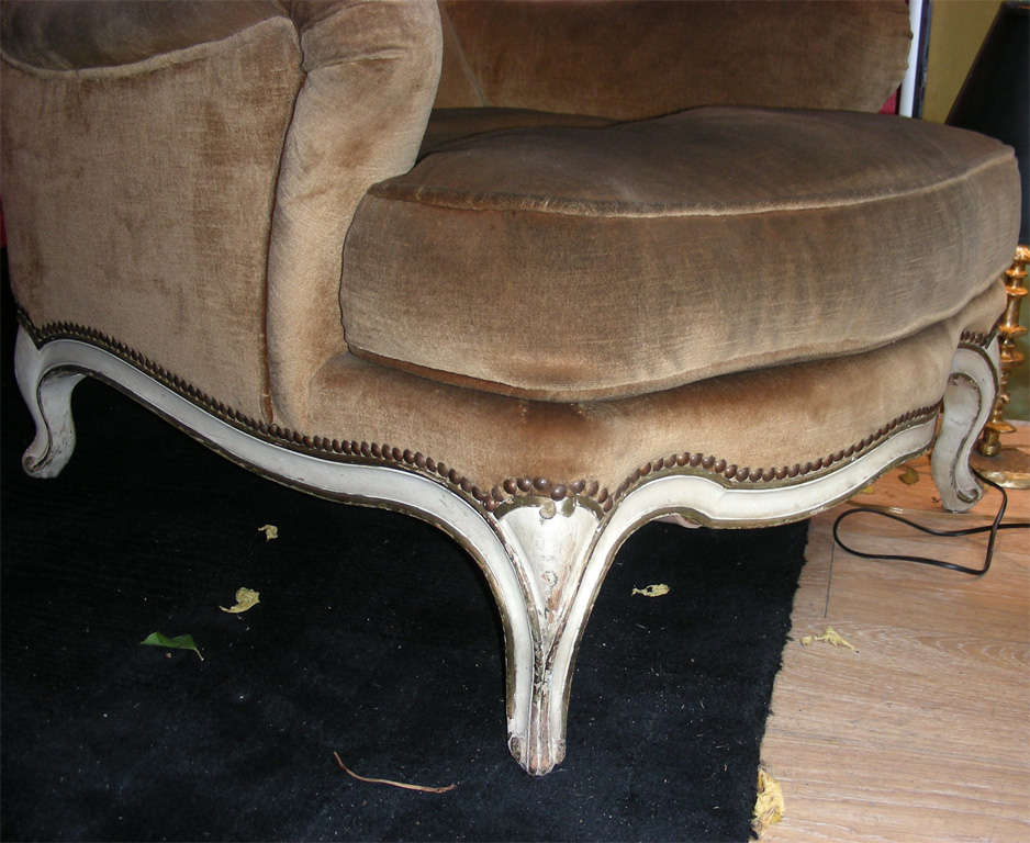Two 1940s Louis XV Style Armchairs by Jansen For Sale 2