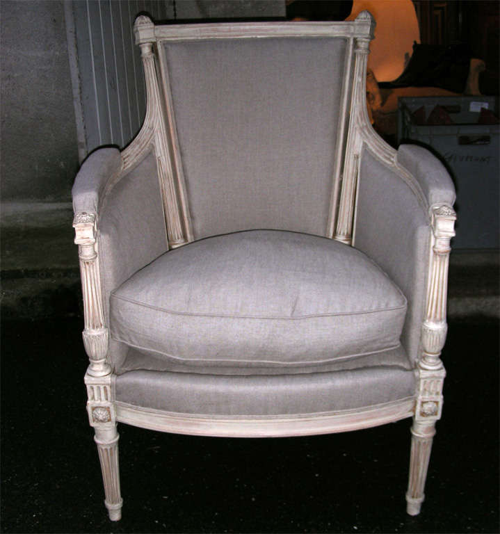 French Two 1900s Louis XVI Style Bergères For Sale