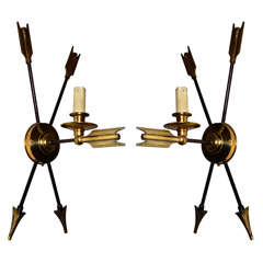 Two 1970s Neoclassical Style Sconces