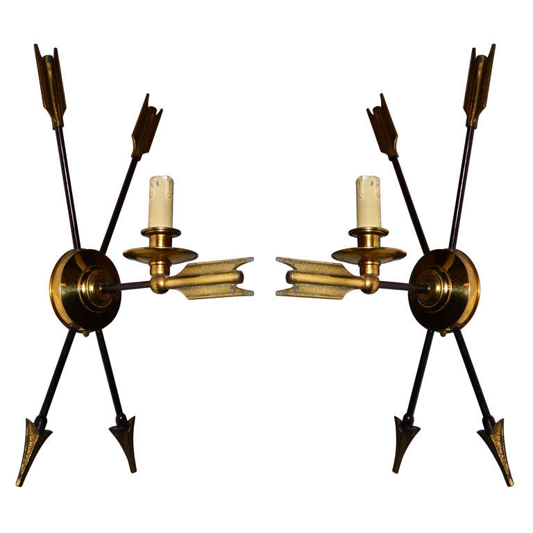 Two 1970s Neoclassical Style Sconces For Sale