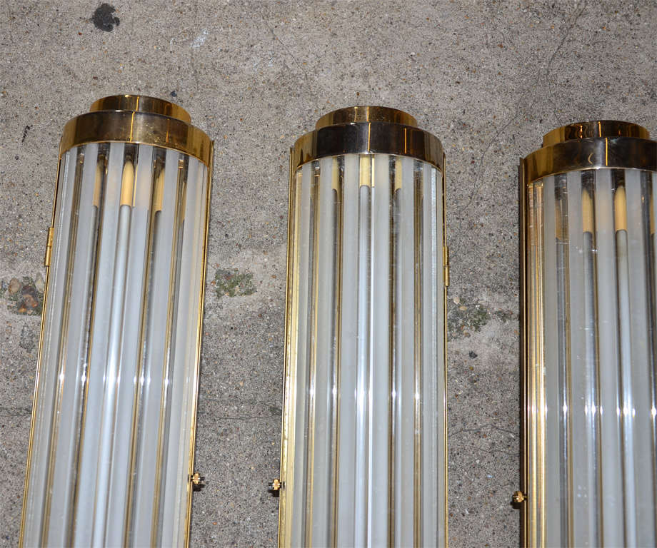 Eight 1950s Sconces in the Style of Genet et Michon In Good Condition For Sale In Paris, FR