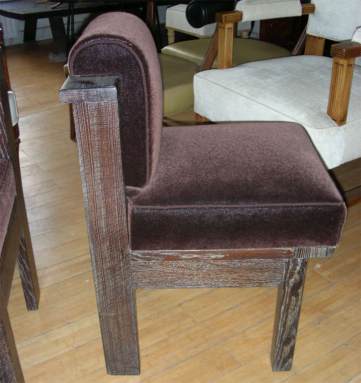 French Architect's Three Modernist Reception Chairs, Created for Himself For Sale