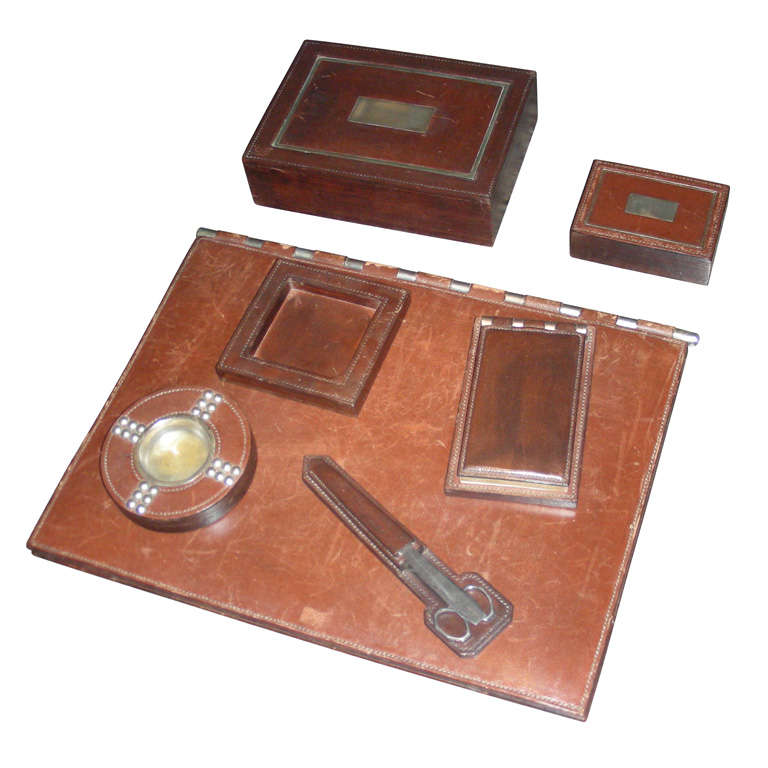 Desk Top Accessories by Paul DUPRE-LAFONT for HERMES For Sale