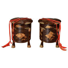 A Pair Of Japanese Lacquer  'hakko Bako' Boxes And Covers  Edo Period