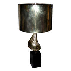 1970s Shell Lamp by Maison Charles