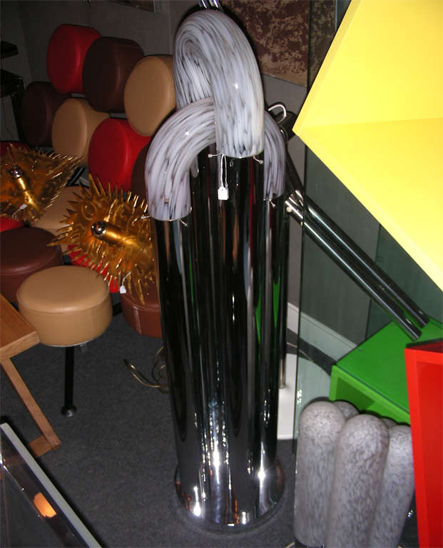 Glass Large 1970s Lamp by Aldo Nason for Mazzega