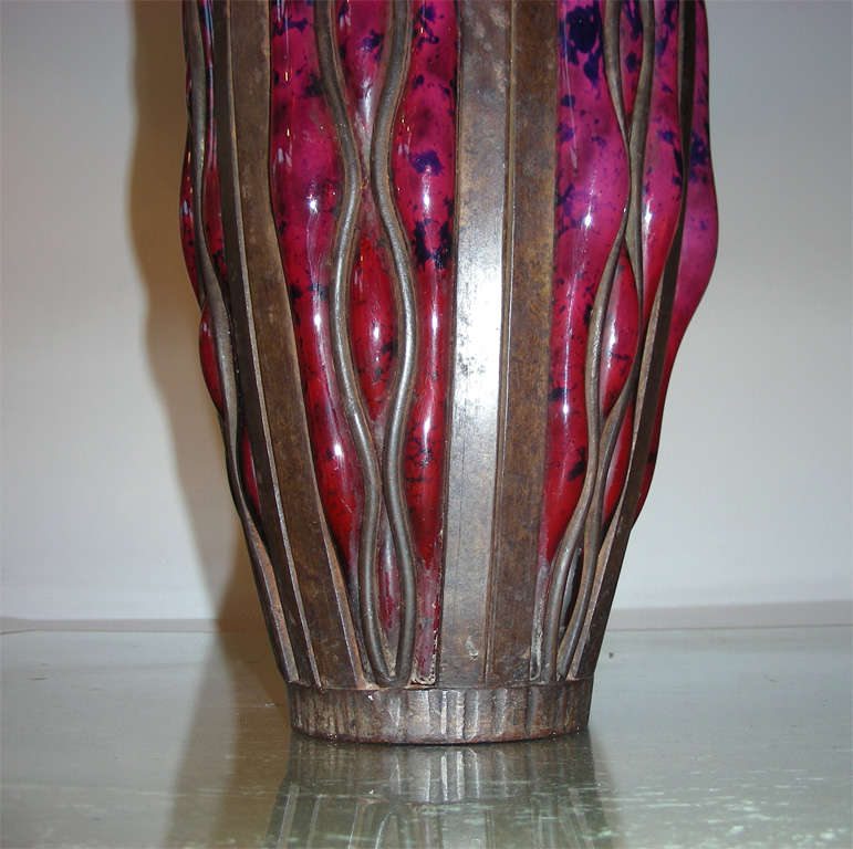 1915 Circa Vase by Louis Majorelle for Daum For Sale 3