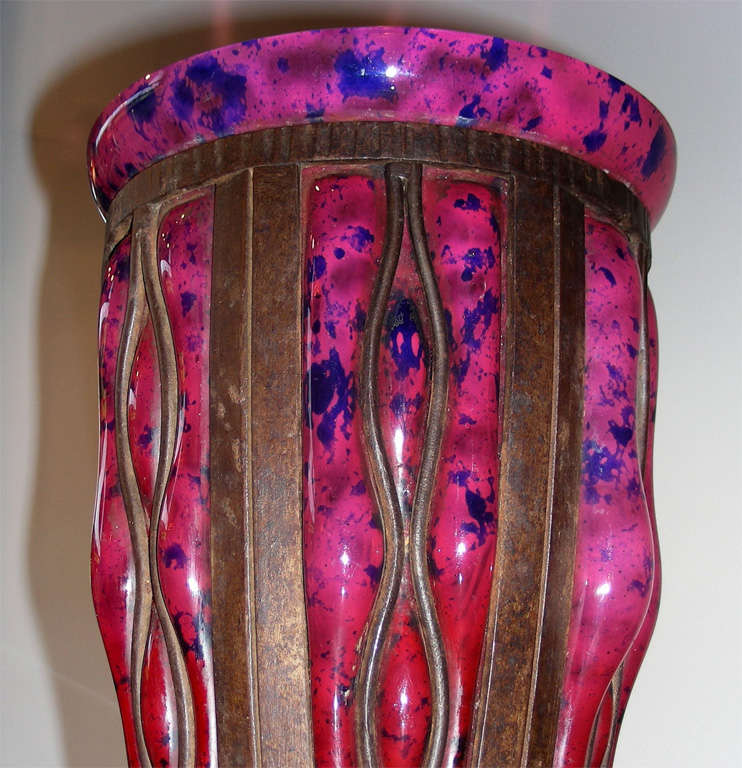 French 1915 Circa Vase by Louis Majorelle for Daum For Sale