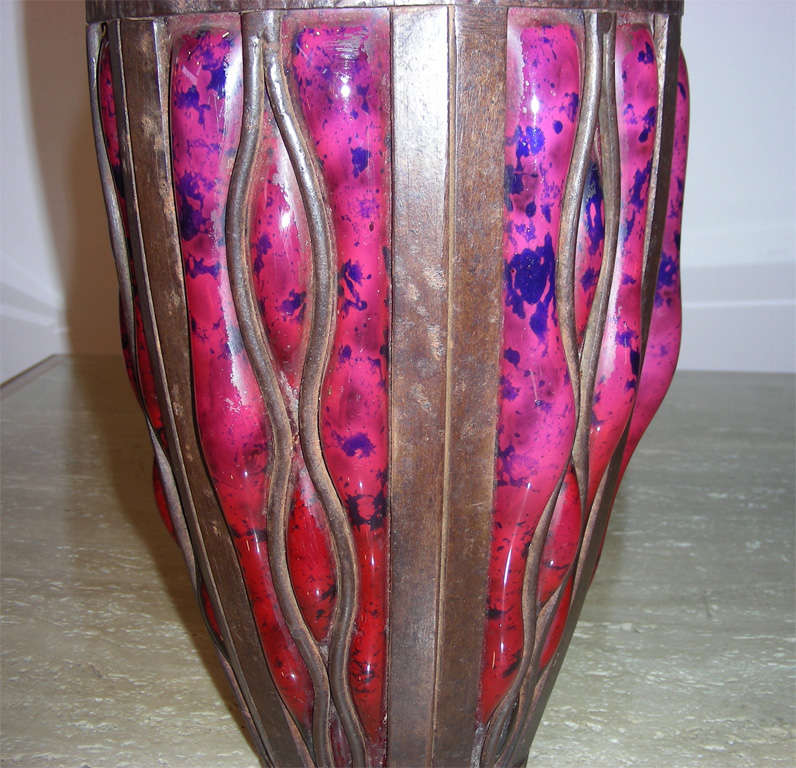 1915 Circa Vase by Louis Majorelle for Daum For Sale 4