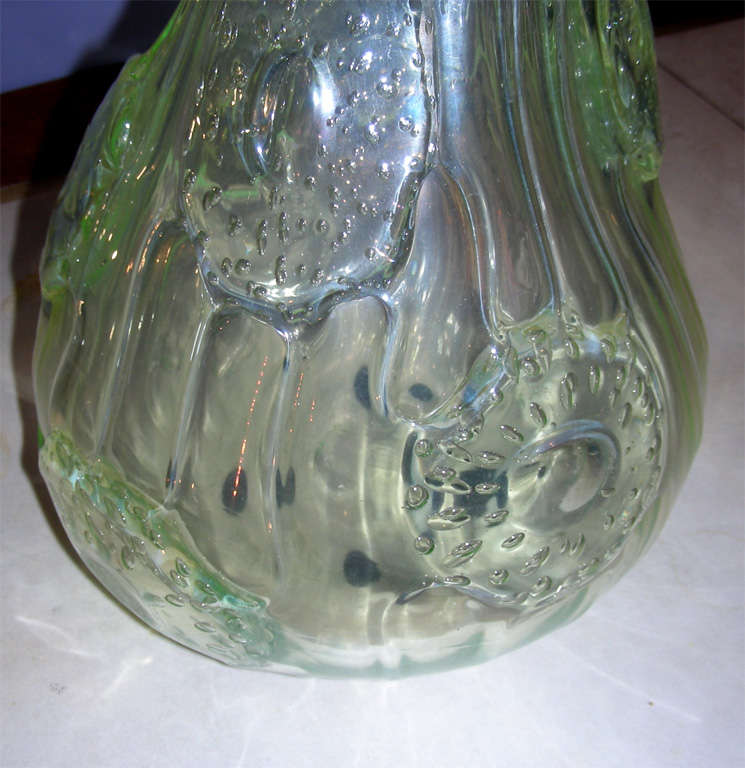Handsome 1940s Blown Glass Vase by Ercole Barovier In Good Condition For Sale In Paris, FR