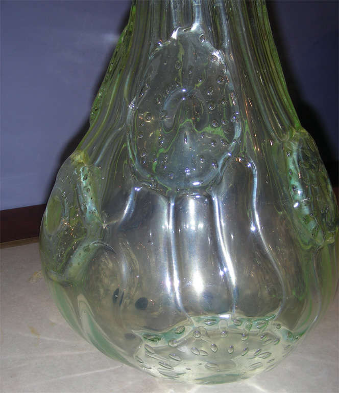 Handsome 1940s Blown Glass Vase by Ercole Barovier For Sale 3