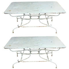 Two 1950s Metal Tables