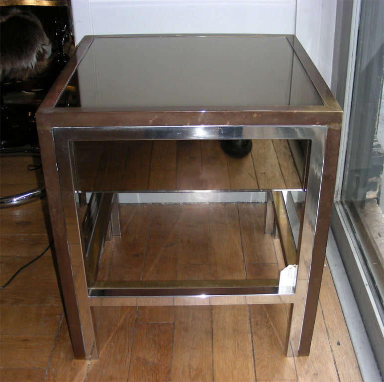 Pair of night tables attributed to Willy Rizzo