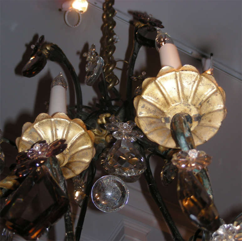 1920-1930 Chandelier Attributed to Maison Bagues For Sale 2