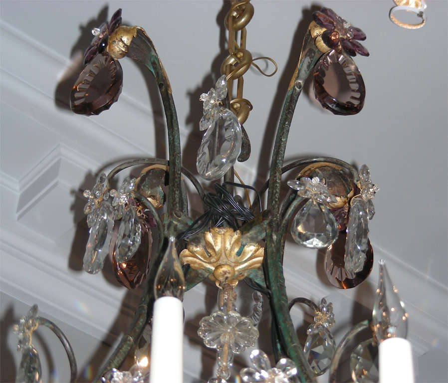 1920-1930 Chandelier Attributed to Maison Bagues For Sale 3