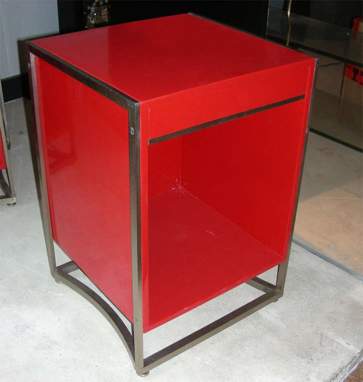 French Two 1960s Night Stands For Sale