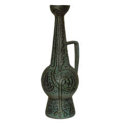 Vintage Large 1950s Accolay Ceramic Vase