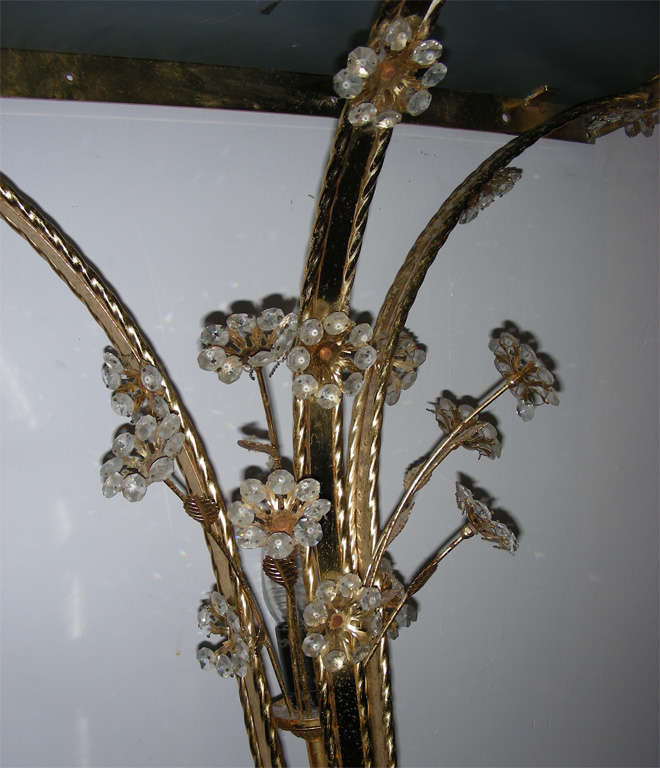 Half moon console with light. 2