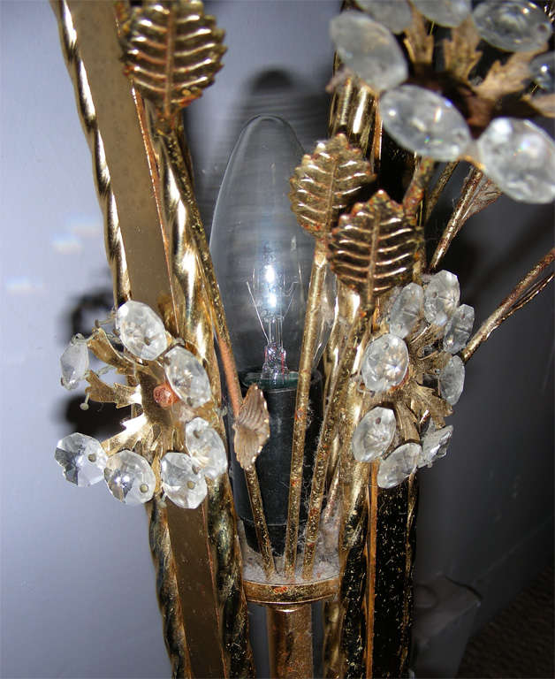 Half moon console with light. 4