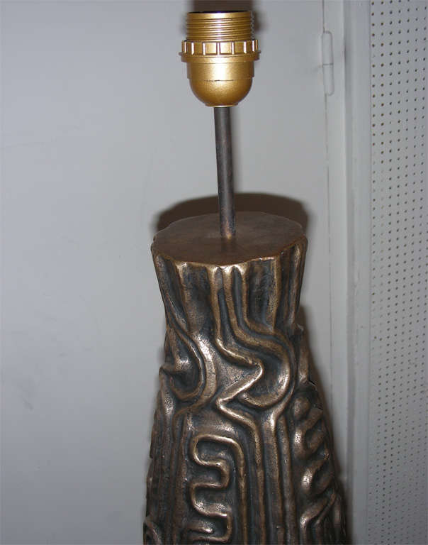 Late 20th Century Two Striking 1970s Lamps Signed by Georges Missoni For Sale