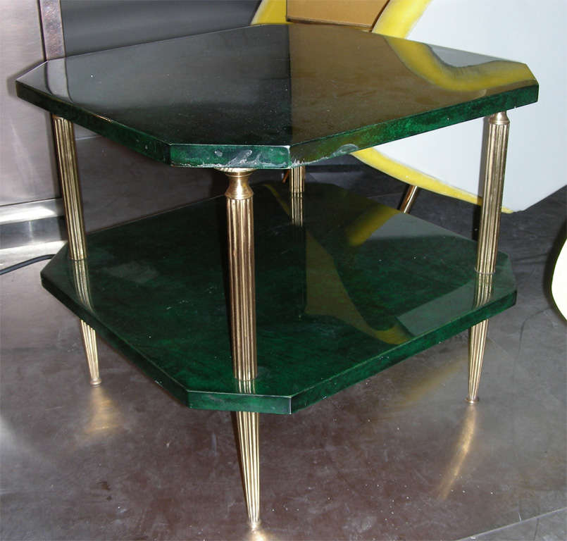 emerald green coffee table