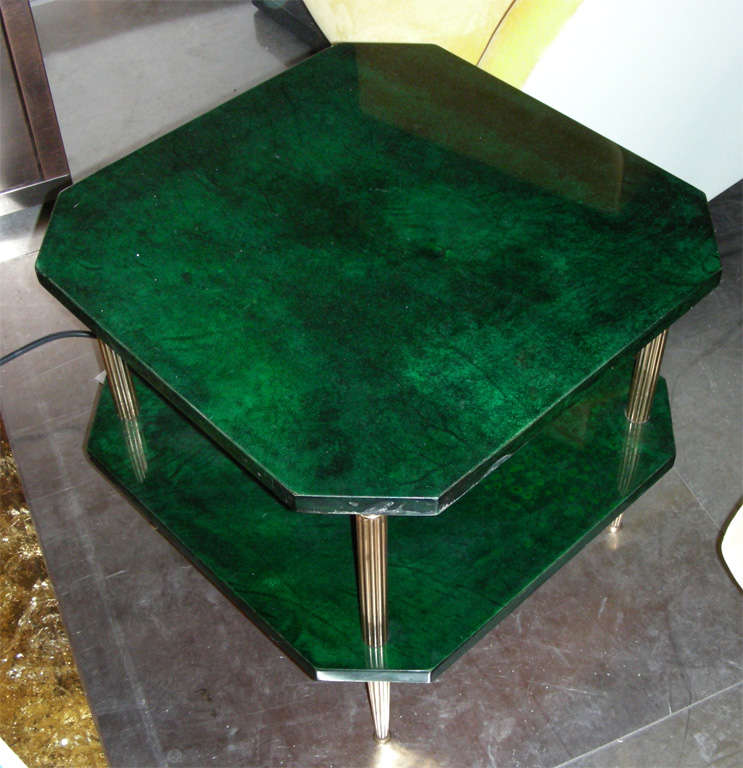 emerald coffee table