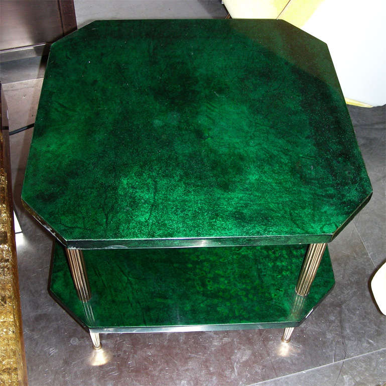 emerald green table