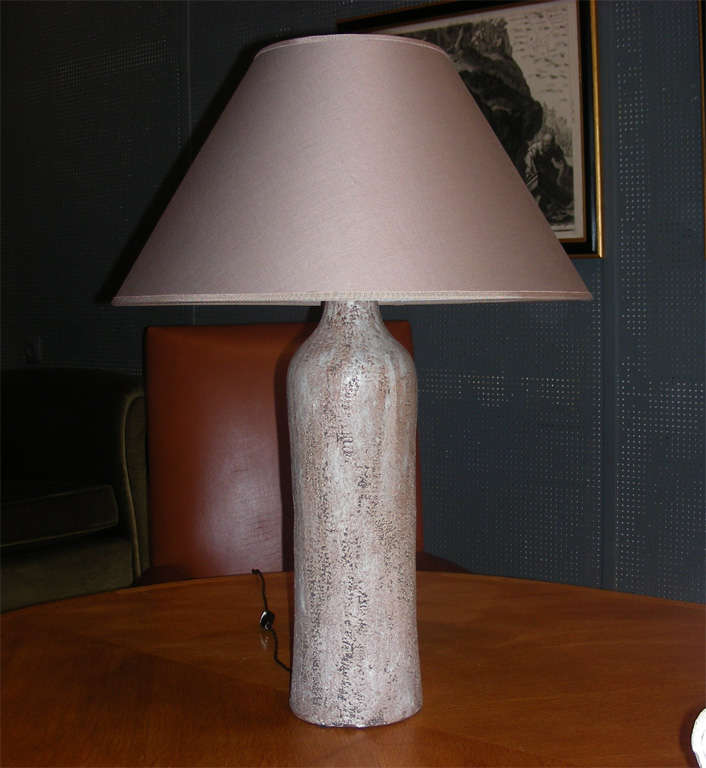 French End of 1950s-Early 1960s Ceramic Lamp For Sale