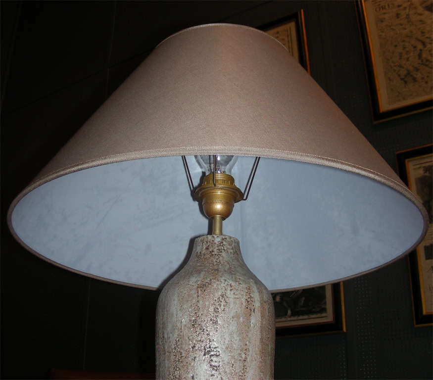 Mid-20th Century End of 1950s-Early 1960s Ceramic Lamp For Sale