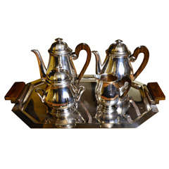 Vintage 1930s Coffee and Tea Silver Plated Set