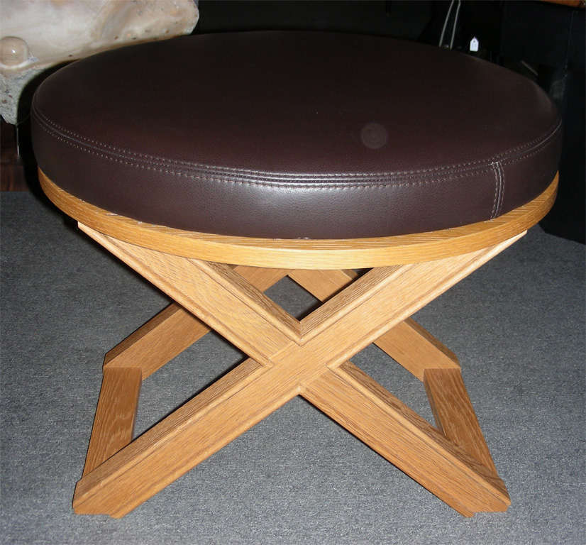 Four end of 20th century stools, re-edition of a 1930s  