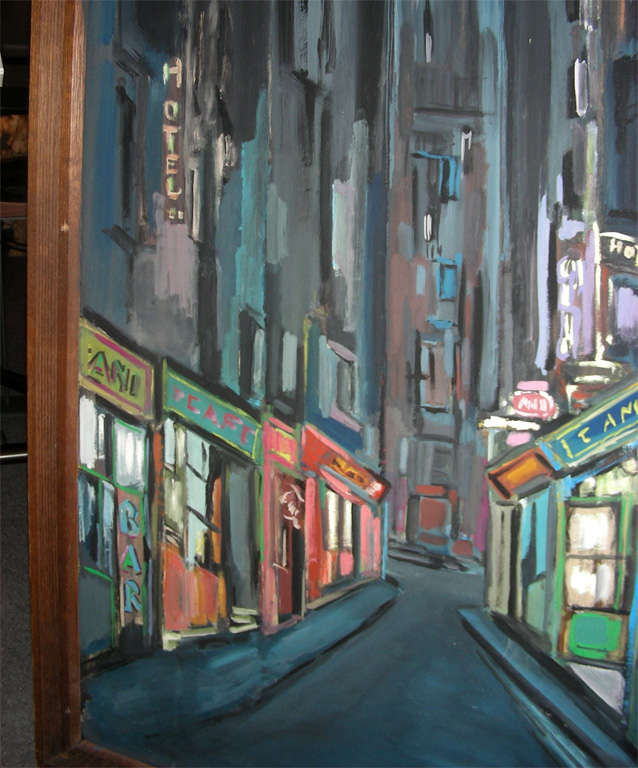 Street View francesa de 1978 pintada por Claude Candela en venta 1