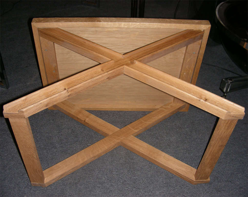Oak Two Coffee Tables designed by J. M. Frank and A. Chanaux