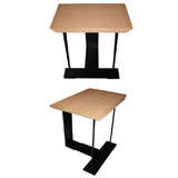 Two End of 20th Century "T 1927" End Tables by Pierre Chareau