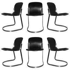 A suite of six "Cidue" (C2) stacking chairs